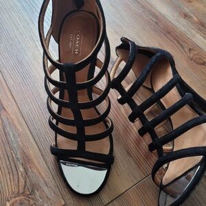 Coach Black Strappy Women's Heels